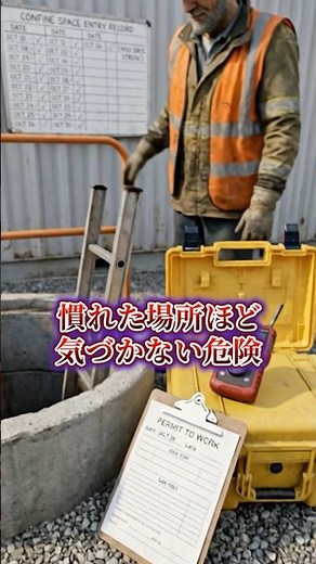 気づいた時にはもう遅い、酸欠の怖さ #製造業 #安全教育 #酸素 #インフラ #労災