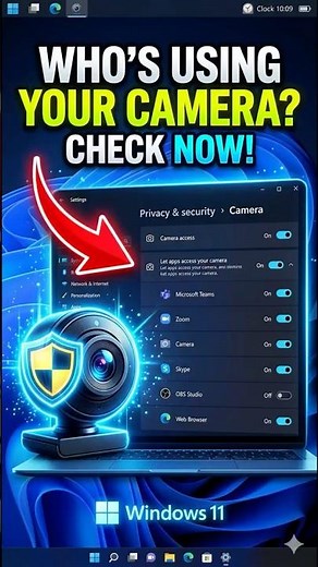 See Which Apps Are Using Your Camera on Windows 10/11 #shorts