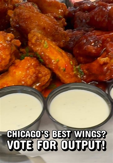 Vote for Output as Chicago’s best wings!🏆🔥🍗 #chicago #wings #restaurant #foodie