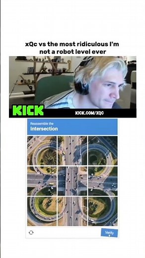 xQc vs the most ridiculous I'm not a robot level ever #xqc #shorts #viral #fyp