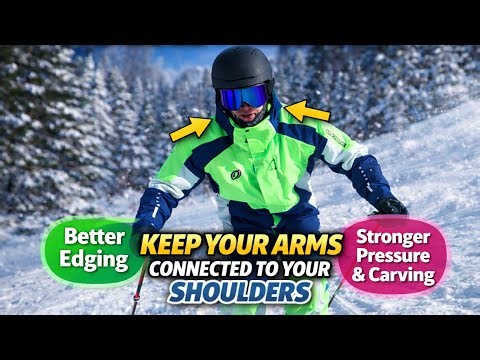 Improve your skiing || Keep your arms connected to your shoulders