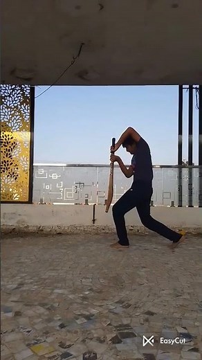 Batting practice with hanging ball #cricket #shortsfeed