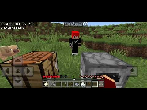 Eu gravando com meu irmão vídeo de Minecraft no mod novo