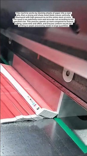 WORKER || Automatic Paper Cutting Machine: Precise & Fast!