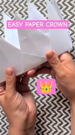 DIY Royal Paper Crown in Under a Minute #crafts #easydiy #papercrown