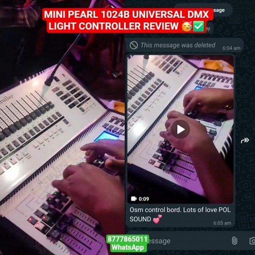 MINI PEARL 1024B UNIVERSAL DMX LIGHT CONTROLLER REVIEW #minipearl #dmx512 #parlight #sharpy #djlight