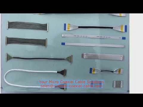 k46 lvds cable I-PEX 20633-260T-01S PTFE jacket 50 ohm ribbon cable for drone FPV rf cable assembly