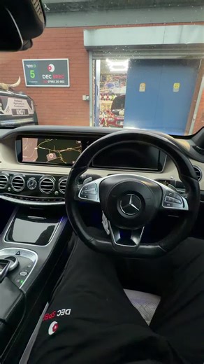 S Class Mercedes Benz, Screen Replacement #fyp#decspec#sclass#mercedesbenz