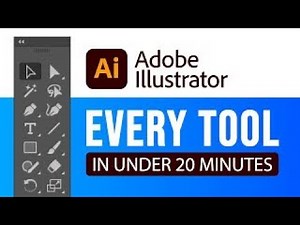 Adobe Illustrator for Beginners | FREE COURSE All 80 Adobe Illustrator Tools Explained in 20 Minutes