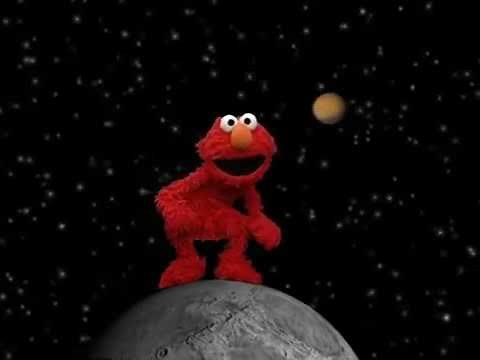 Elmo dances on the moon meme
