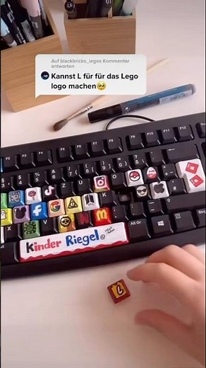 Lego Tastatur // Keycap bemalen 😍😍☀️ #keycaps #shortsmitmarietta
