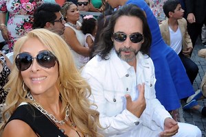 El Buki's wife wears a cheeky mini skirt and people say at 50 she's too old to pull it off