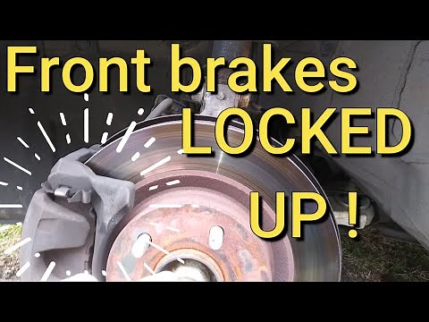 nissan front brakes locking up - altima