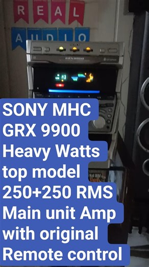 SONY GRX 9900 MHC Top model In heavy RMS watts 250+250 stereo integrated Centre main unit Amp
