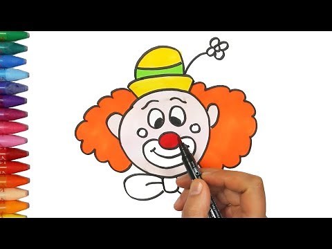 مهرج - كيفية رسم ولون الاطفال التلفزيون