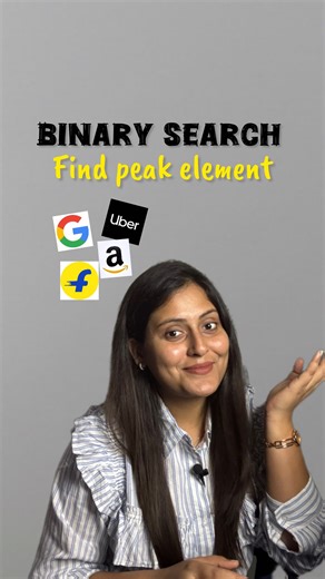 Anjali Kumari on Instagram: "Find Peak Element carries that rotated-sorted-array vibe where Binary Search navigates rising and falling slopes with precision. This pattern boosts search intuition and sharpens problem-solving. Practice related problems to master it fully and recognise hidden peaks across variations. Related questions to practice: • Mountain Array (LeetCode 852) • Search in Rotated Sorted Array (LeetCode 33) • Peak Index in Mountain Array • Find First and Last Position of Element •