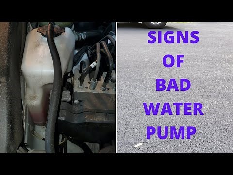 How to diagnose bad water pump, leaking water pump, loosing coolant, leaking coolant, overheating?
