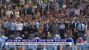7.5K views · 83 reactions | The state’s police force has welcomed nearly 300 new probationary constables in Goulburn. Officers from ‘Class 339’ have spent eight months away from home, completing a physical and educational training. www.7NEWS.com.au #7NEWS | 7NEWS Sydney | Facebook