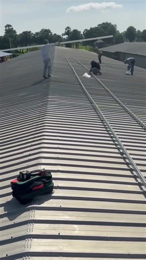 Solar Support Installation #shorts #DIY #solar