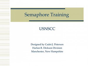 Semaphore Training - SlideServe