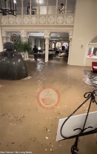 Intense storms slammed Central Florida this week, leaving parts of Boca Raton underwater 😩. A luxury hotel’s lobby was completely flooded after nonstop rainfall hit the region — with experts saying it’s comparable to a hurricane-level downpour. 🌧️ Florida residents are dealing with major flooding and road closures as cleanup begins. #FloridaFloods #BocaRaton #HurricaneSeason | All About The Tea