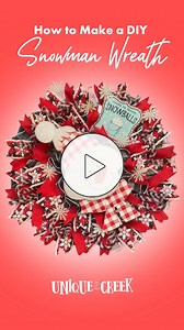 2.3K views · 11 reactions | ⛄ This snowman wreath is just TOO CUTE!...