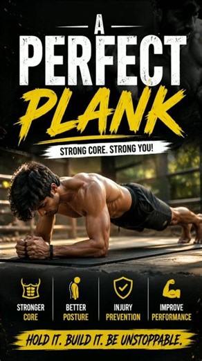 How to Learn a Perfect Plank | Beginner Guide 🔥#