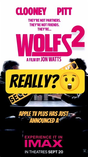 Clooney & Pitt REUNITE for Wolfs Sequel! 🔥 #shorts#bradpitt #georgeclooney