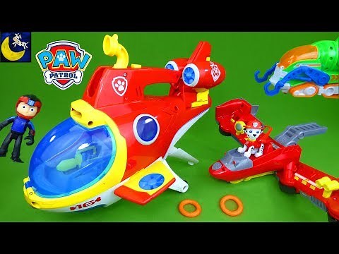 Paw Patrol Sub Patroller Toys Sea Patrol Vehicles Pups Flip and Fly Marshall Chase Rescue Toys 2018