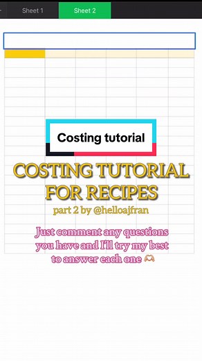 Costing Tutorial for Small Business Owners