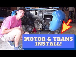 Episode 14: Electric Motor and Transmission Installed on the 1968 Fiat 850 Spider EV Conversion!!