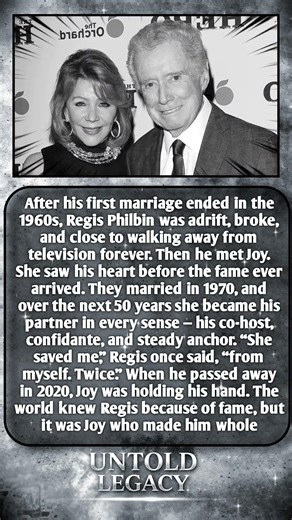 Regis Philbin Found His Forever in Joy After Losing Everything ❤️