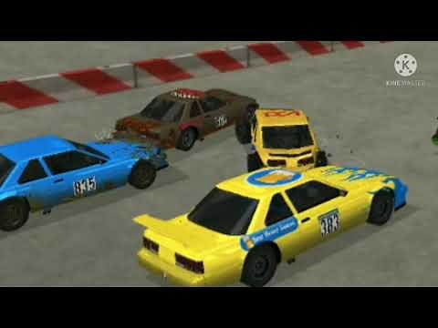 Cars - The Dinoco 400 Big one |Remake/Rennactment |Demolition Derby 3 |TheCarBehindTheWreckage