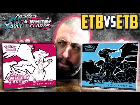 THIS ETB WON BY A LOT… Pokemon Center Black Bolt vs White Flare Pokémon Opening!