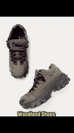 Woodland Black Trekking Shoes For Men in Leather Review