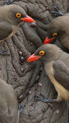 What Did the Birds Find Inside the Baby Rhino's Ear?