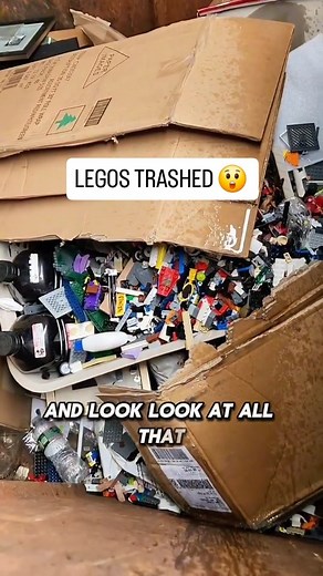 Dumpster full of Legos but its locked !?!? What would you do? #dumpsterdiving #lego #toys #sad #reels | Dumpster Dive King
