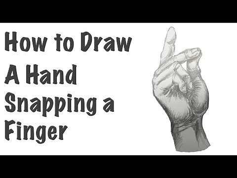 How to Draw a Hand Snapping a Finger