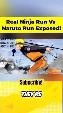 🔴Does the Naruto Run Make you Faster?? #narutoshorts #anime