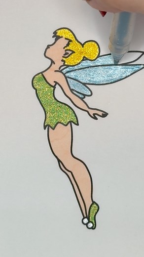 6.9K views · 118 reactions | Coloring Tinkerbell with glitter pens ✨ 栗 #Coloring #satisfyingvideo #easycoloring #gelpens #schoolsupplies #glitterpens #artsandcrafts #tinkerbell | Berry Colorful | Facebook