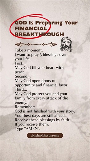 GOD Is Preparing Your FINANCIAL BREAKTHROUGH. #jesus #prayer #quotes #faith