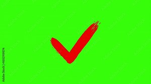 Animated Tick Icon Set on Green Screen, Green checkmark animation. Yes tick. Correct check mark symbol. Modern green check mark icon animation. check mark icon. approved tick mark icon animation.