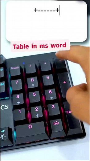 Create Tables in MS Word Fast! #msword #shortvideo