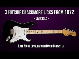 3 Ritchie Blackmore Licks From 1972