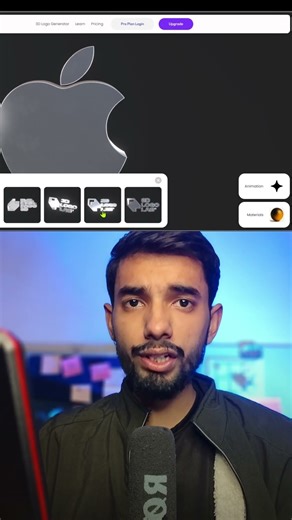 Convert Logo into 3D Animation, Best 3D Animation Website For Logo Designer #shorts #trending