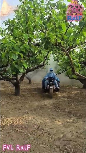 Homemade diesel fruit tree sprayer