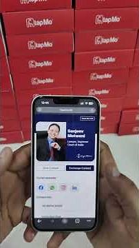 How NFC Business Card Works? TapMo Demo for iPhone | Save Contact & Exchange Feature Explained