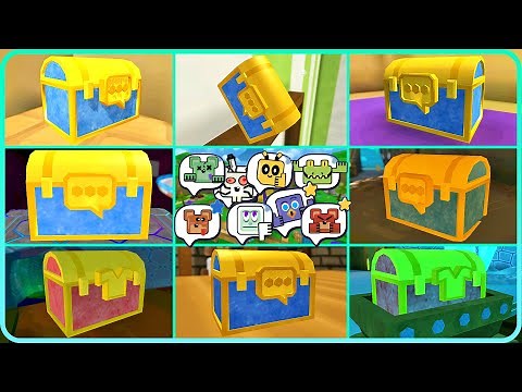 All Secret Chests With Emotes & Skins Super Bear Adventure Gameplay Walkthrough