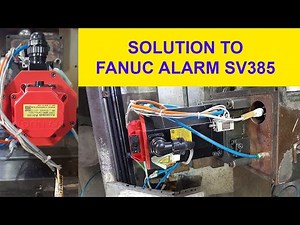 How to solve FANUC Servo alarm SV385, explained.