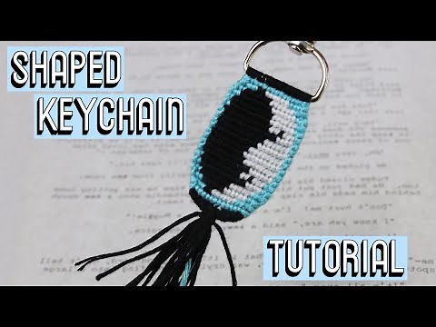 SHAPED KEYCHAIN TUTORIAL [CC] || Friendship Bracelets